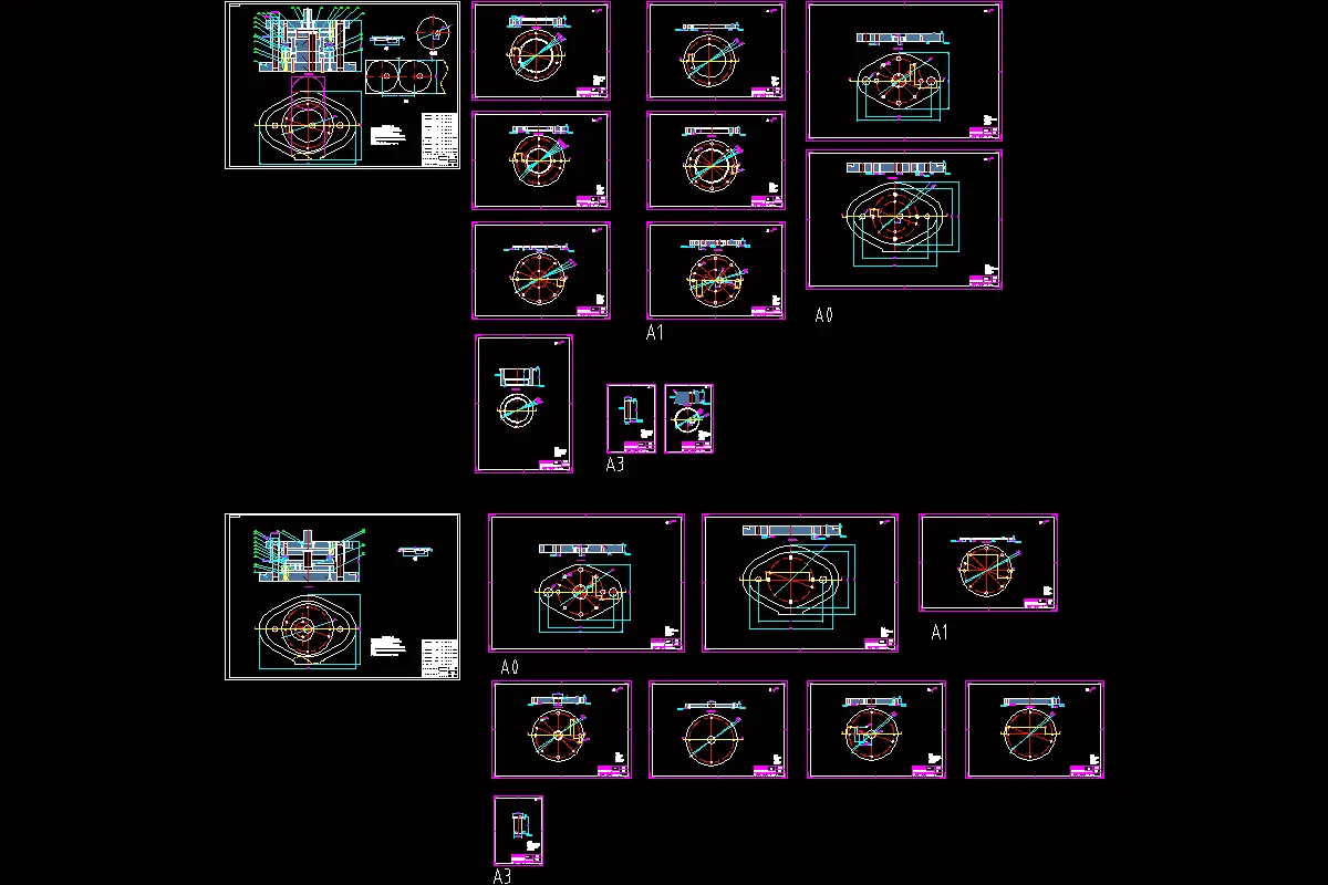 全部cad图纸 21张