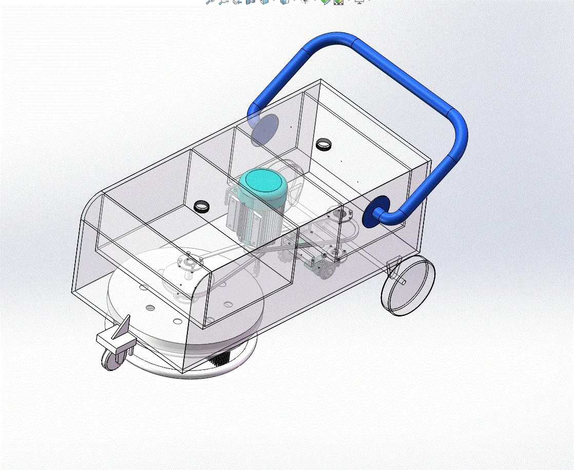 JJ1004-地毯清洗机设计[含SW三维图]