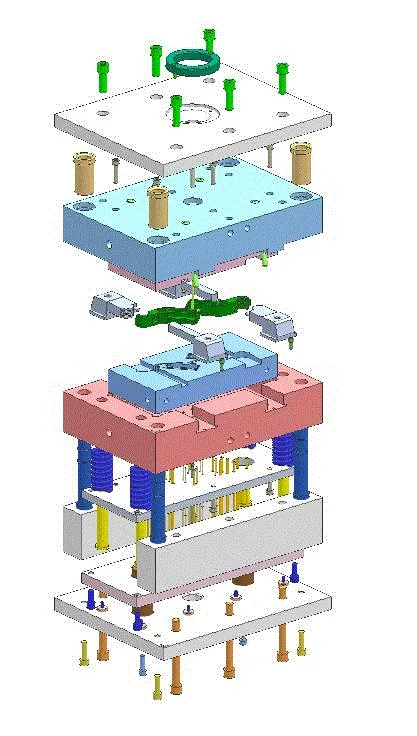 模具三维爆炸图
