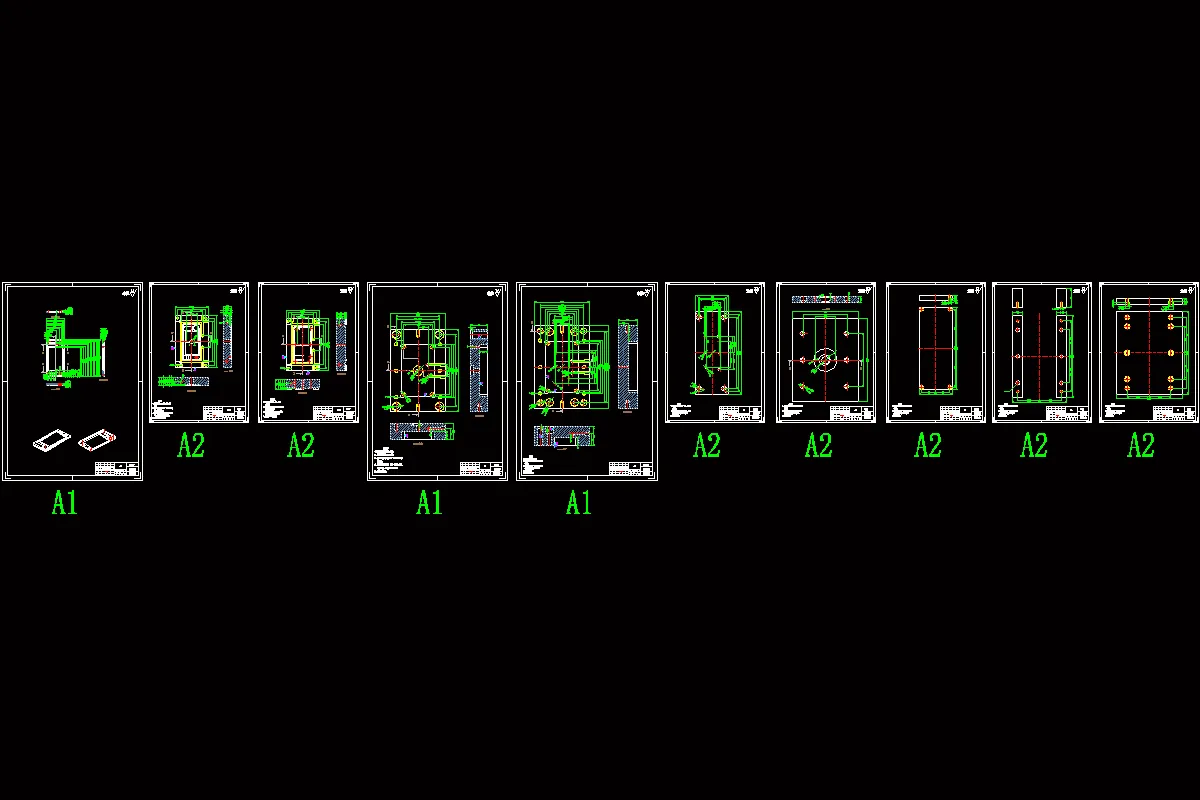 10张模具零件图