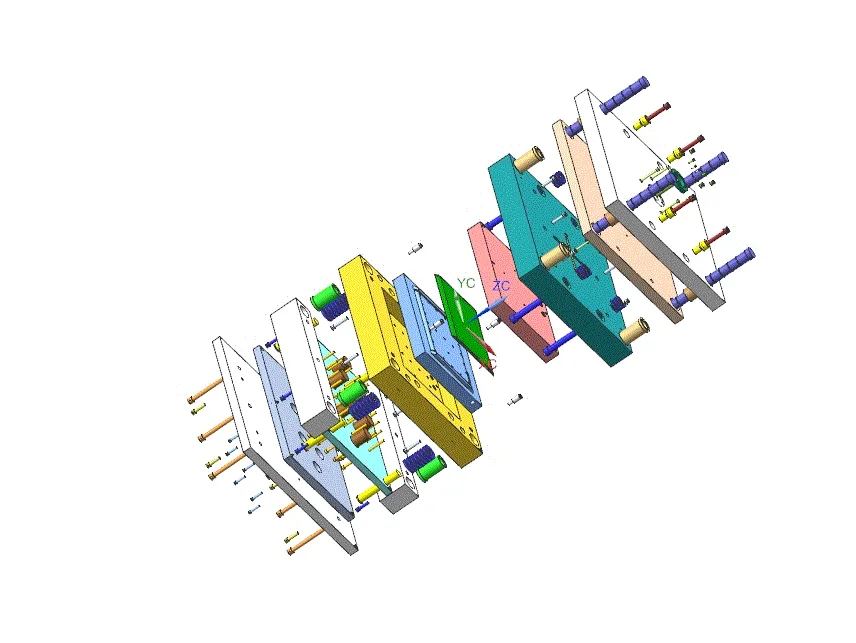 模具三维爆炸图