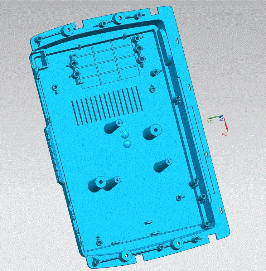 JJ1795-基于UG收音机后盖塑料注塑模具设计-侧抽芯[含UG三维图]