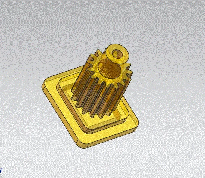 JJ1028-轮式玩具挖掘机齿轮台阶轴注塑模具设计[含UG三维图]