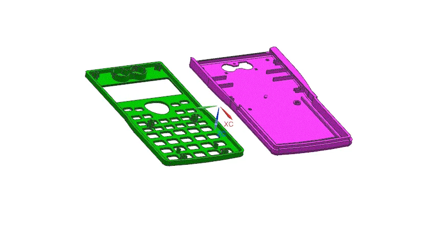 塑件三维图内侧