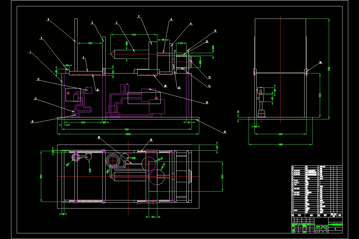 JJ1971-XS-ZY-250A塑料注塑成型机床身结构设计