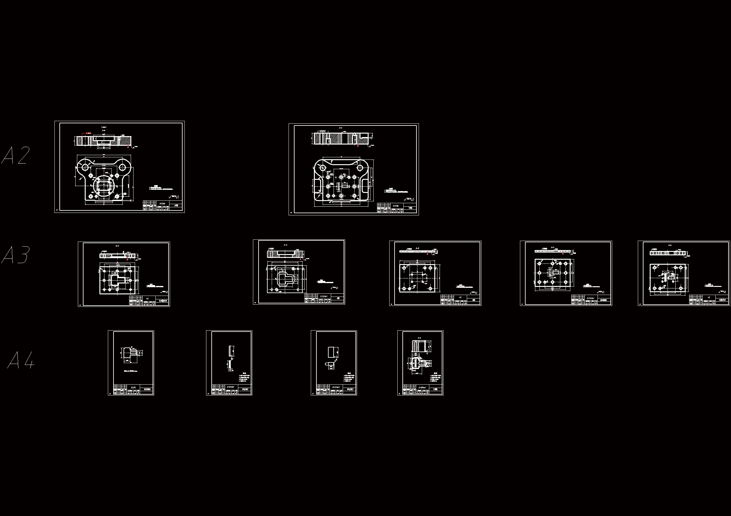 11张模具零件图