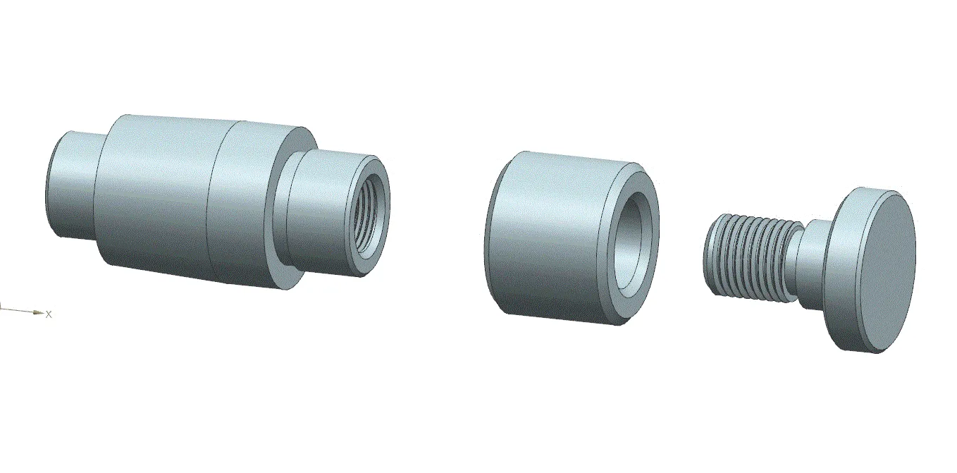 JJ2030-三件配合件零件的数控车削加工工艺及编程仿真斯沃[含UG三维图]长103