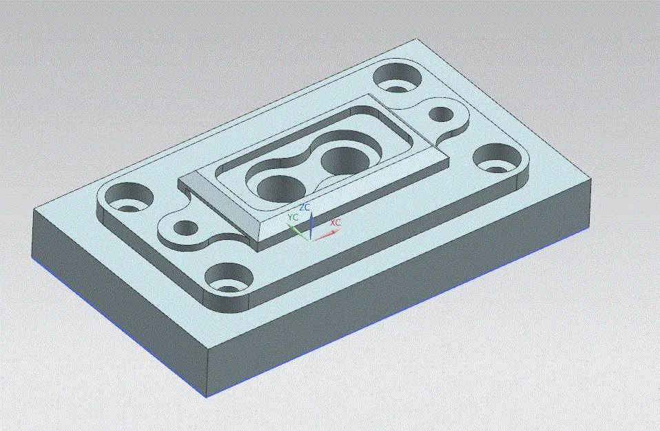 JJ2116-多孔腔零件的数控铣削加工工艺及编程仿真[含UG三维图]