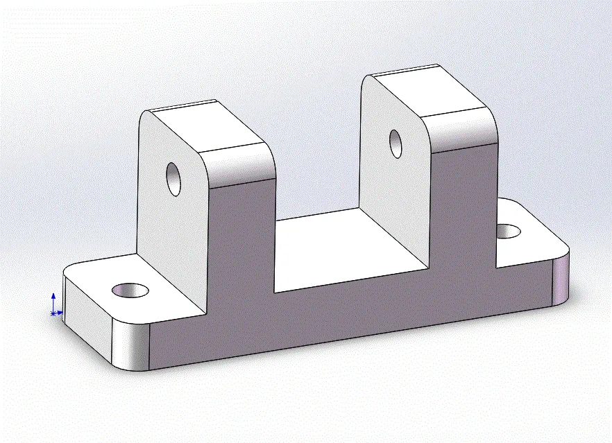 JJ2178-跳板支座零件数控加工工艺分析及手动编程[含SW三维图]