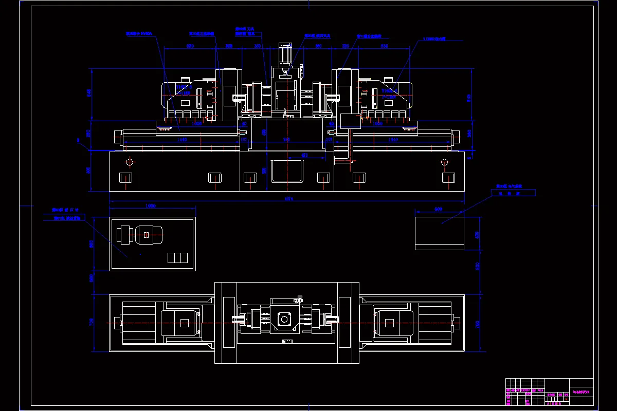 机床联系尺寸图