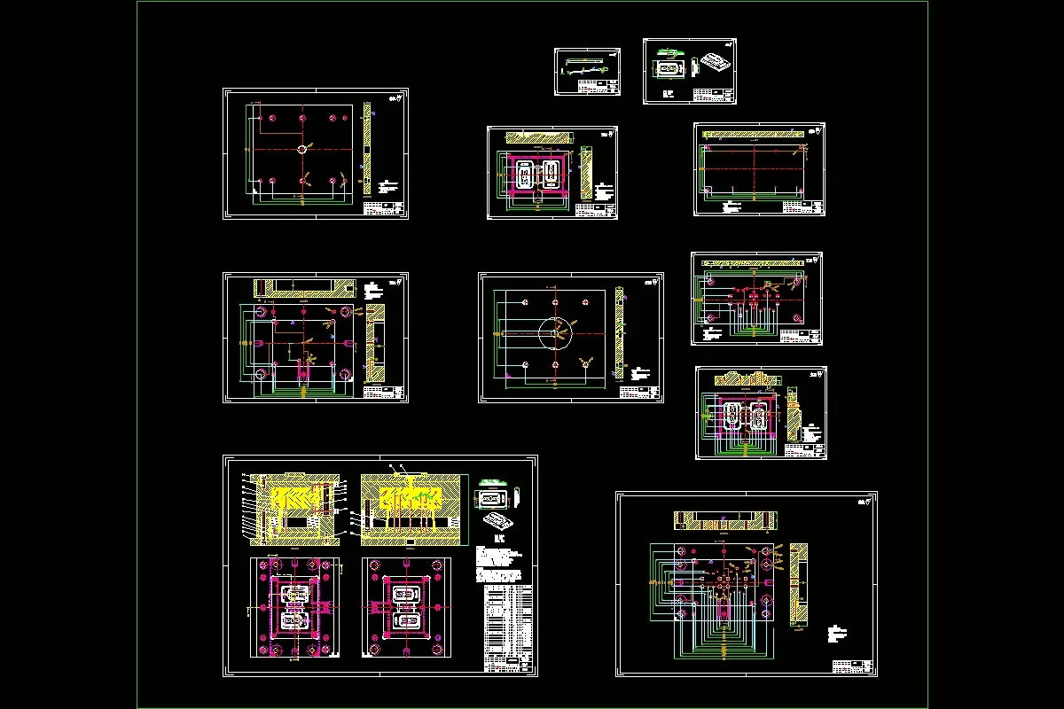 模具设计CAD图纸11张