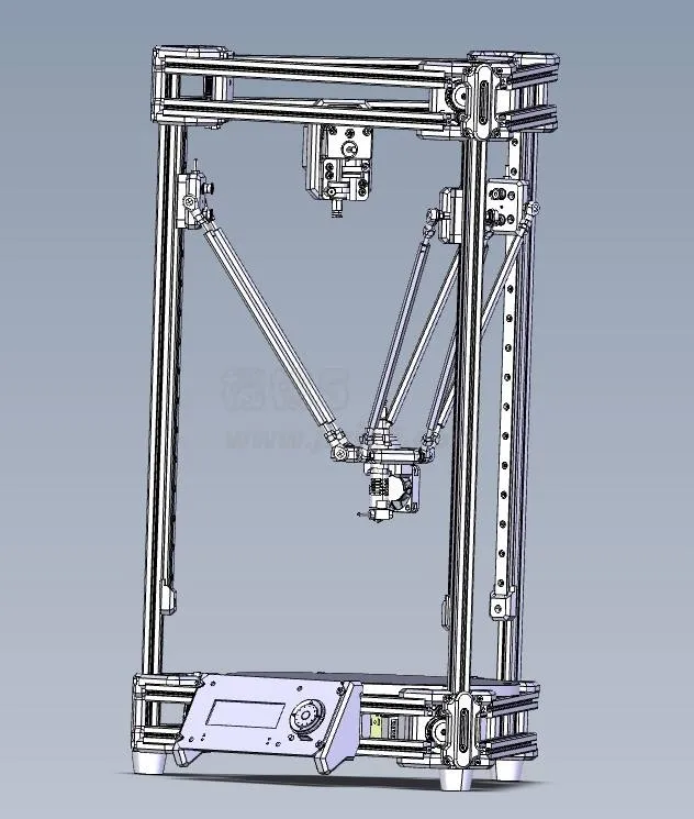 Z578-并联3D打印机结构设计与控制[含Catia三维图]