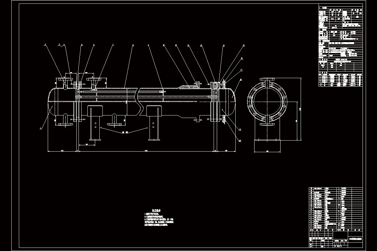 JJ2932-F60填料函式空气预热器机械设计[