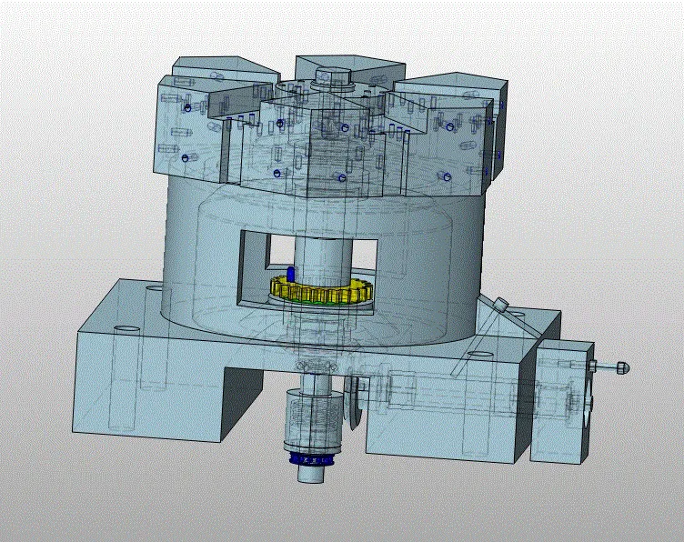 JJ2939-专用转塔车床转塔刀架部件设计[含Proe三维图]