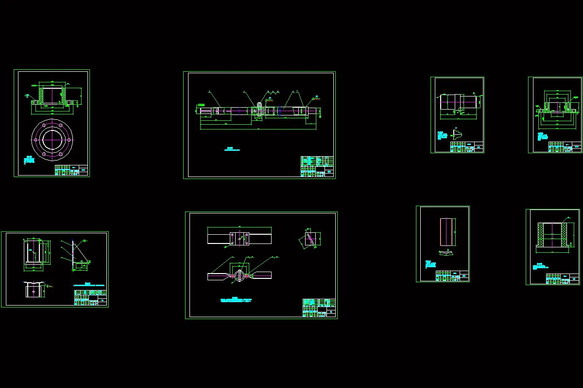 8张CAD零件图