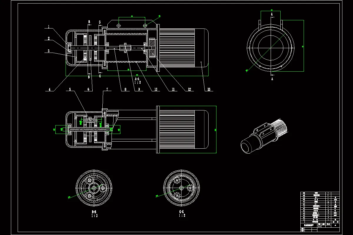JJ3027-电动起重葫芦设计