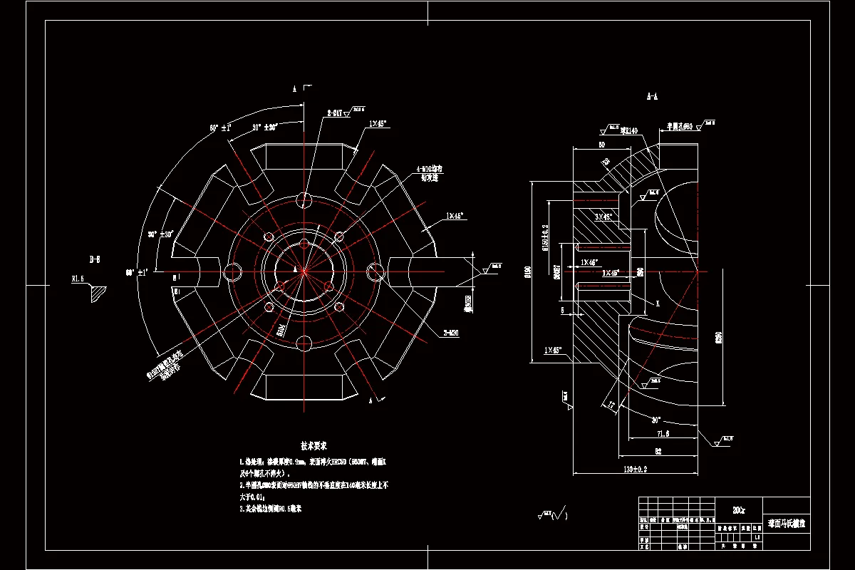 Z2021-球面马氏槽盘加工工艺及车φ90端面夹具设计