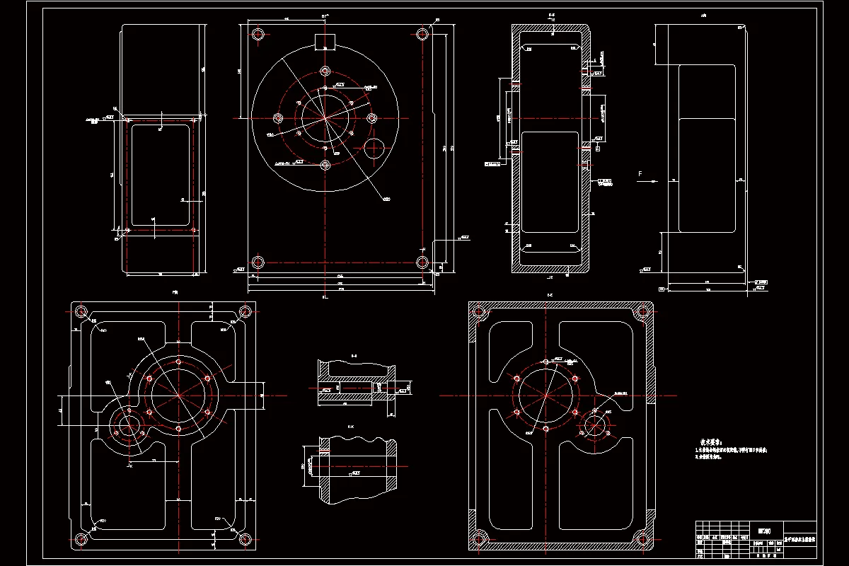 K2083-平面磨床主轴箱体加工工艺及盖板式钻模夹具设计