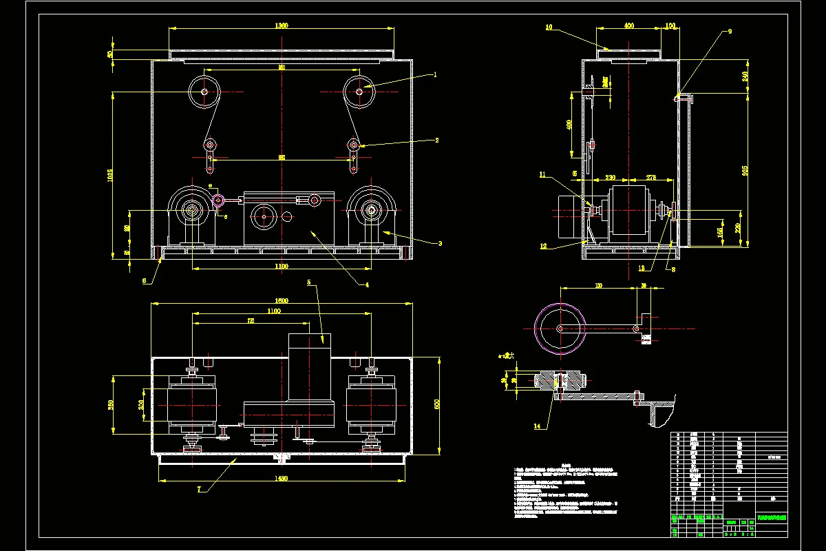 机械传动部件装配图