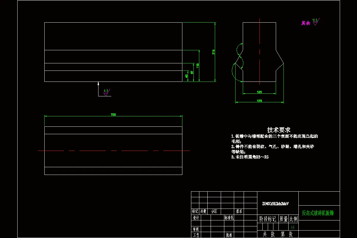 反击式破碎机钣锤