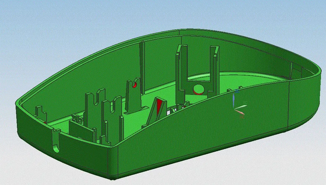 JJ3179-鼠标底座斜顶抽芯注塑模具设计