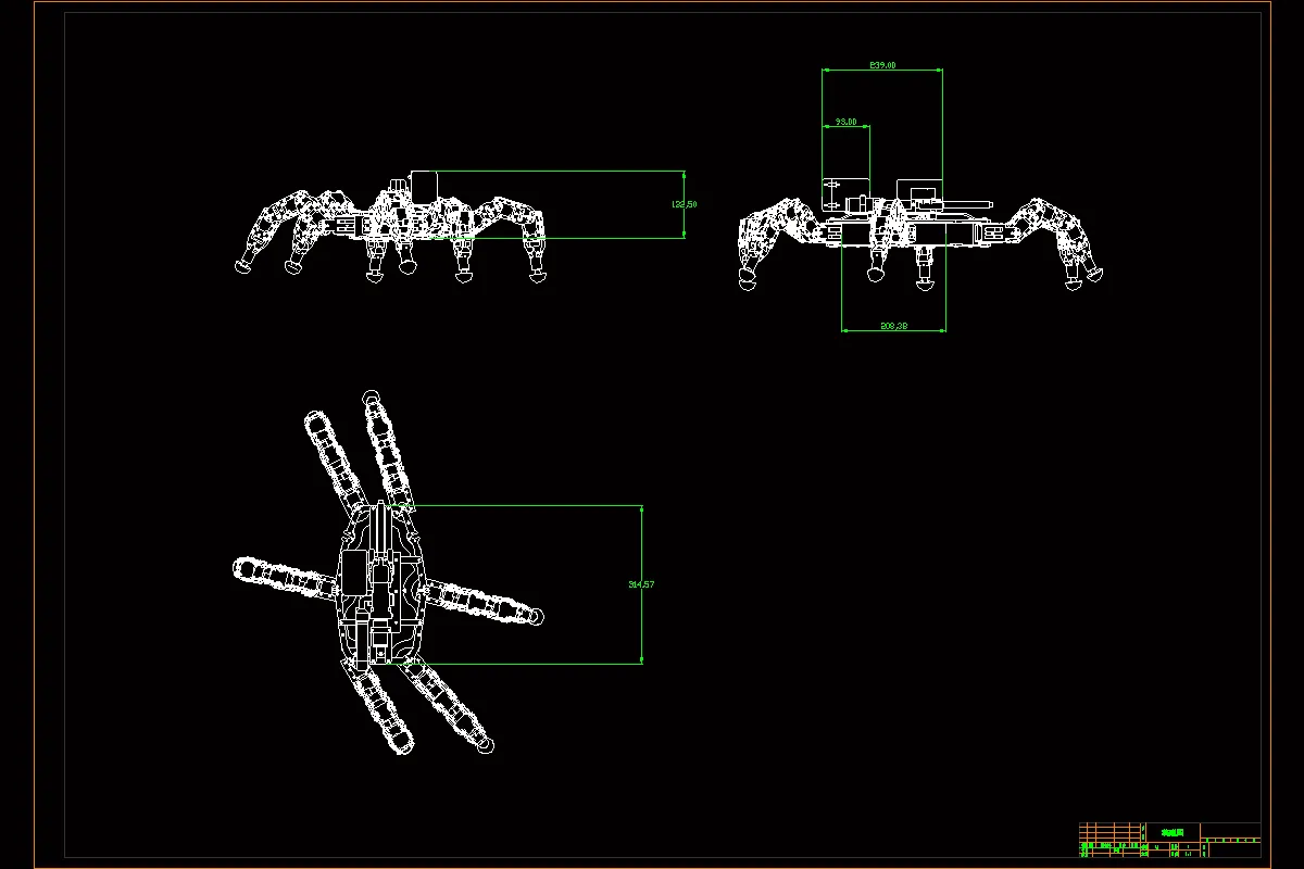 JJ2553-六足行走机器人的设计