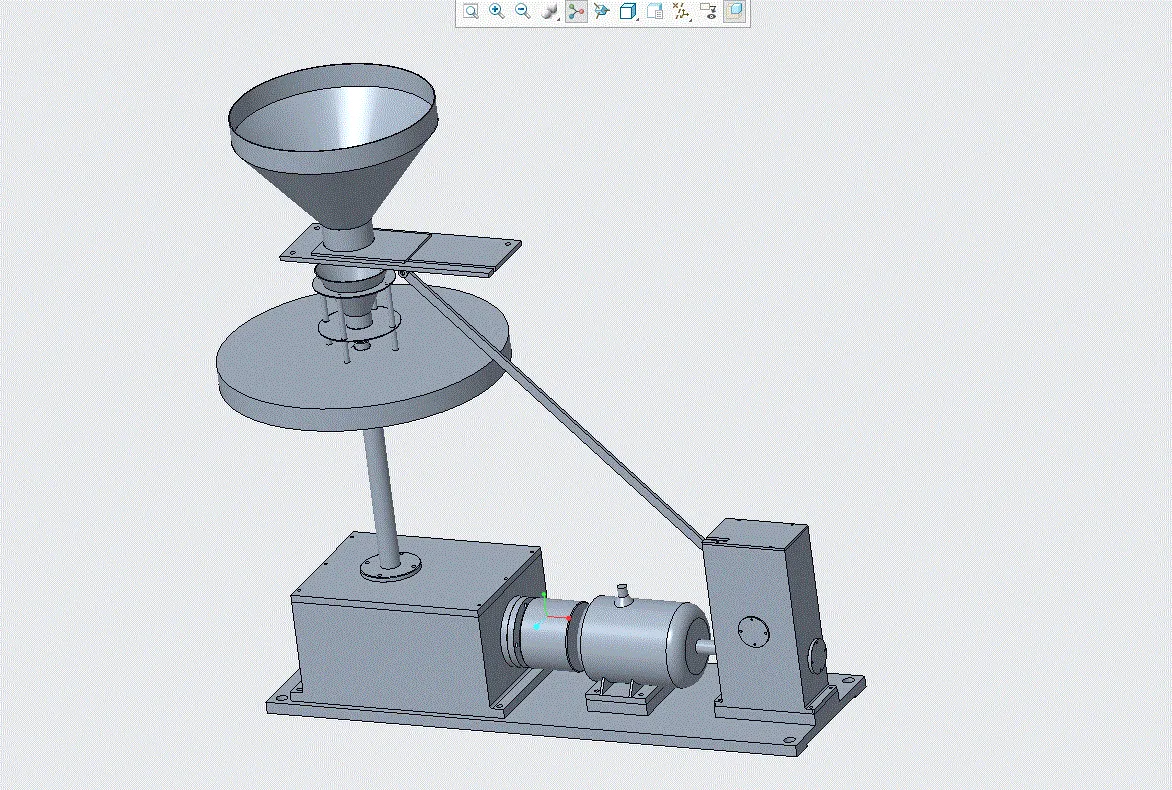 JJ3312-户外颗粒饲料投放机设计[含Proe三维图]