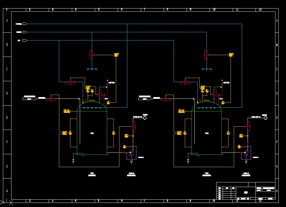 储罐工艺管道及仪表流程图（PID）