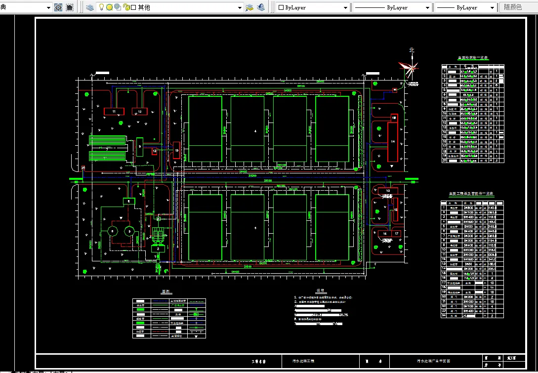 N757-日处理量5万方改良SBR法ICEAS工艺污水处理厂设计