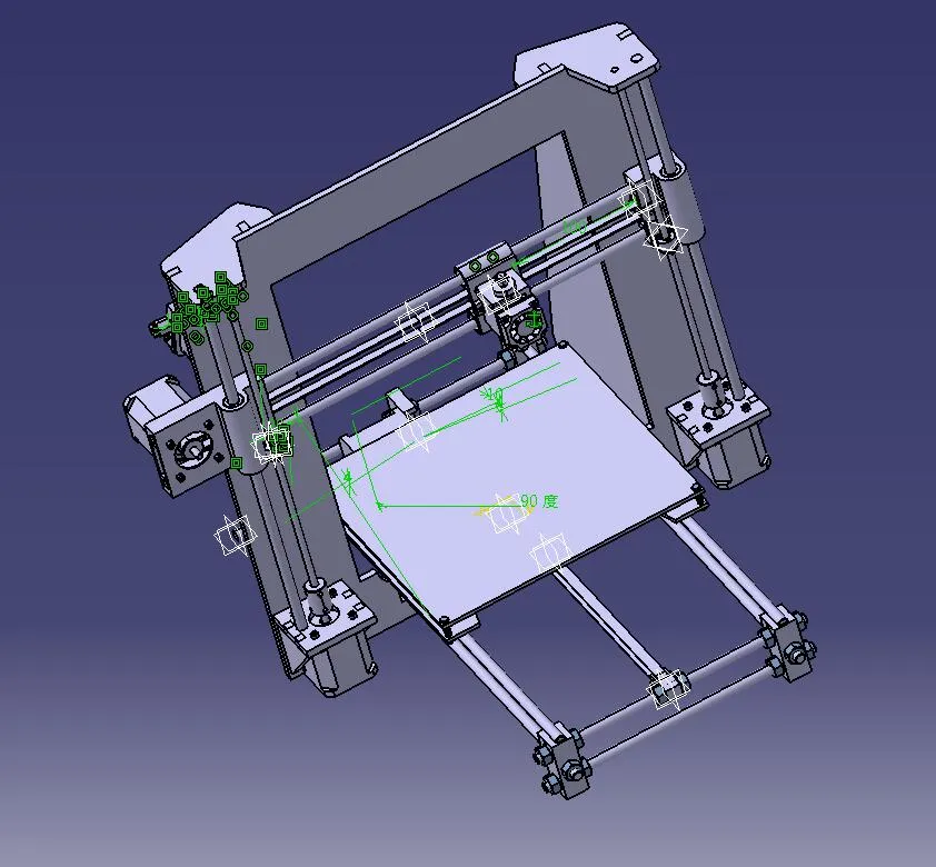 N786-3D打印机结构设计【含Catia三维图】