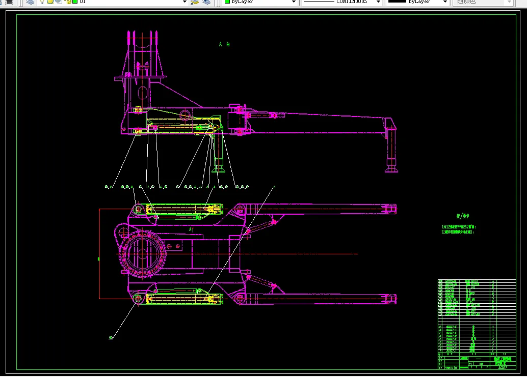 N903-混凝土泵车支腿部分的设计