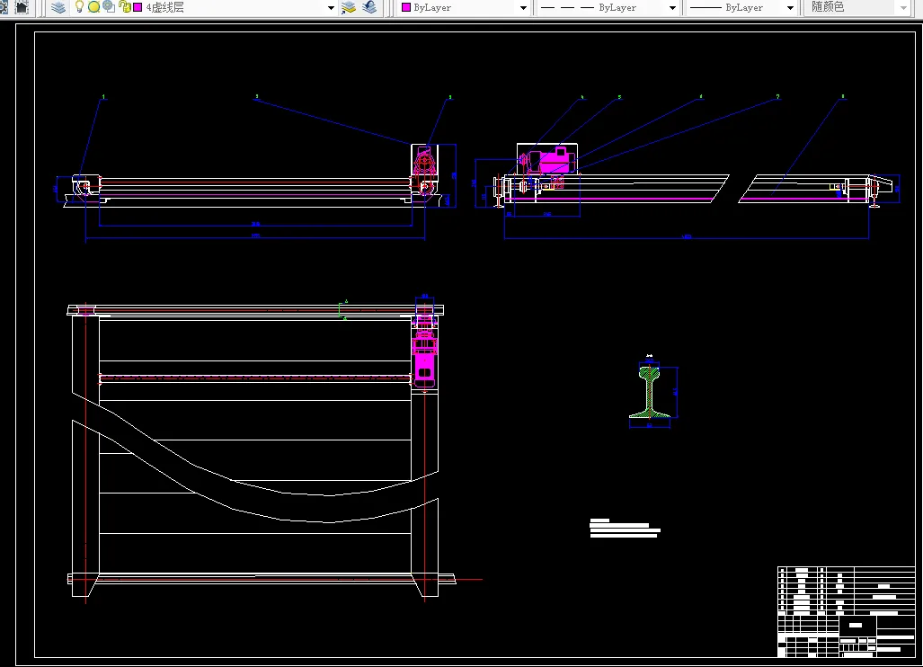 A0-第一层横移机构装配图