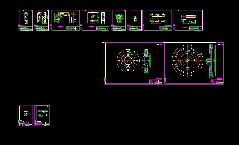 12张夹具零件图
