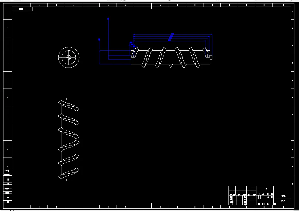 打包室螺旋传动