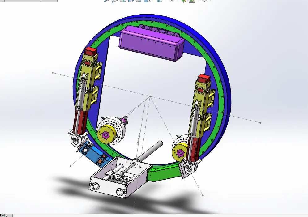 N586-泥浆式地下管廊盾构机管片拼装机设计【含SW三维图】