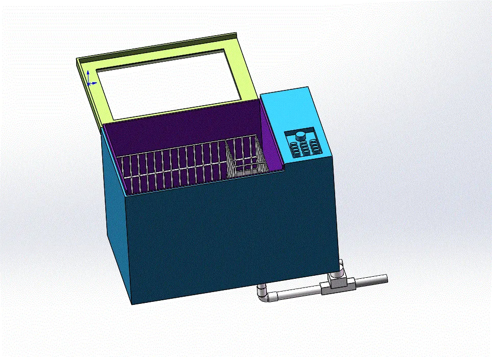 JJ3541-家用超声波洗碗机结构设计【含SW三维图】