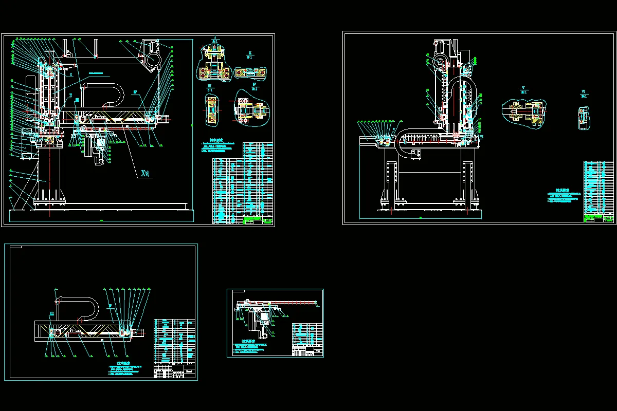 JJ3543-四轴联动焊接机床XA轴机械结构设计