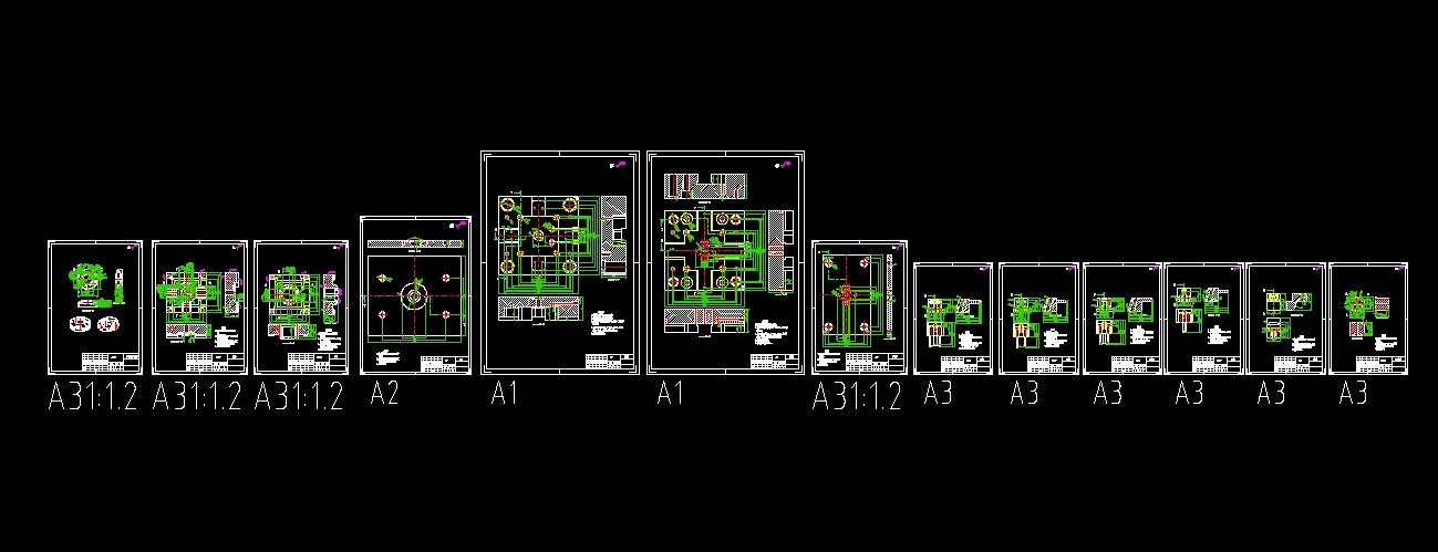 13张模具零件图