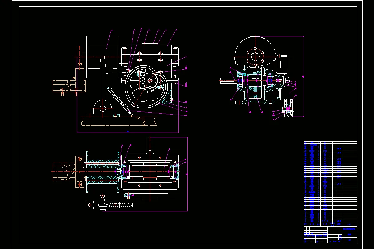 Z710-凸轮摆杆绕线机传动部分设计