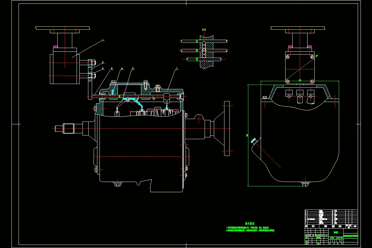 JJ3673-ZK6850HG2型客车远程换档机构机械部分设计