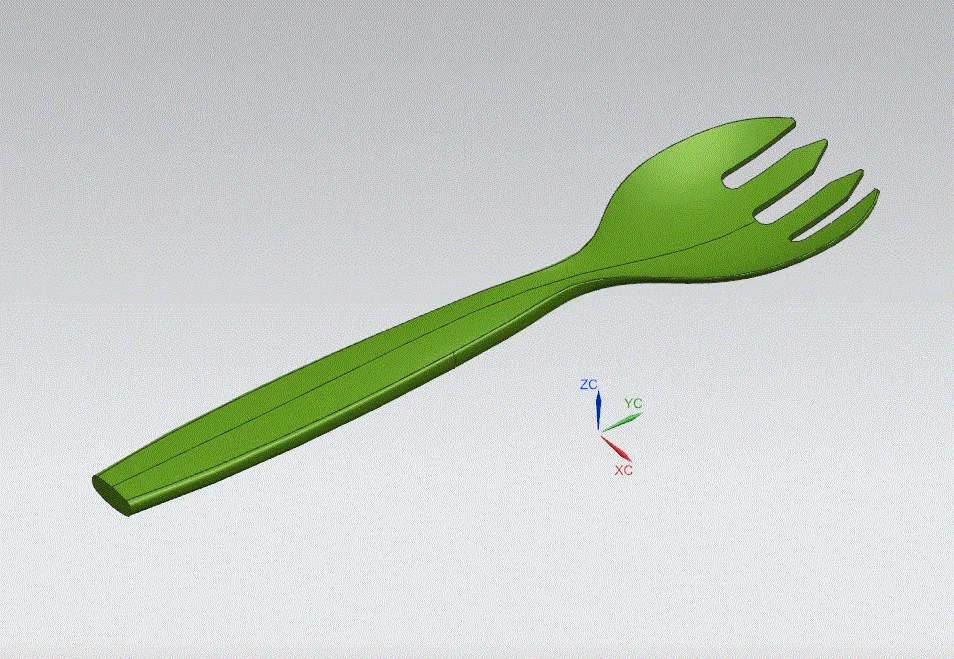 JJ3727-塑料KFC勺子注塑模具设计【含UG三维图】