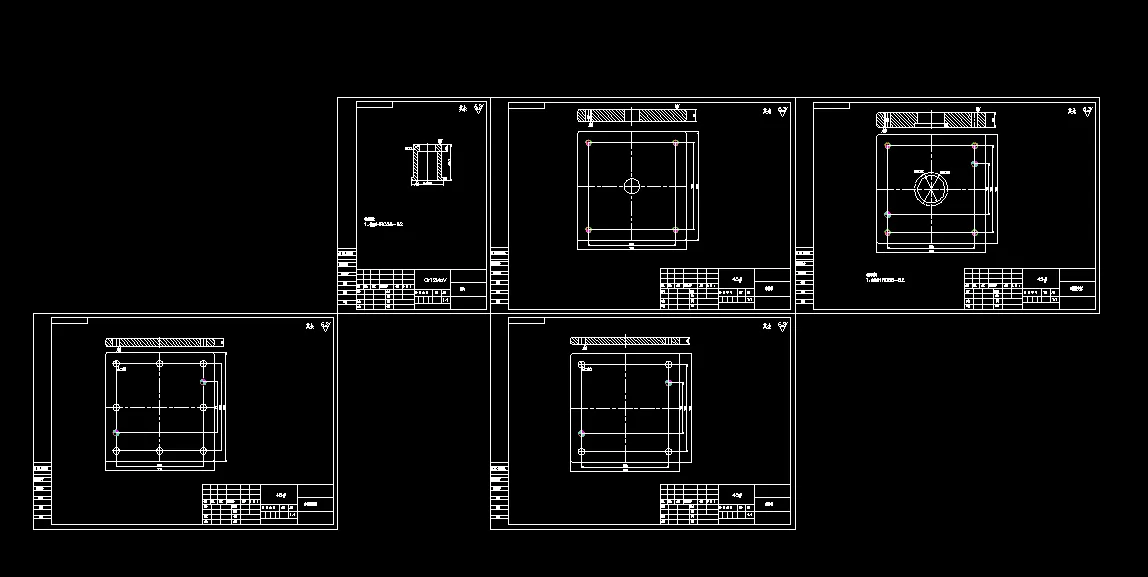 单工序拉深模零件图汇总5张