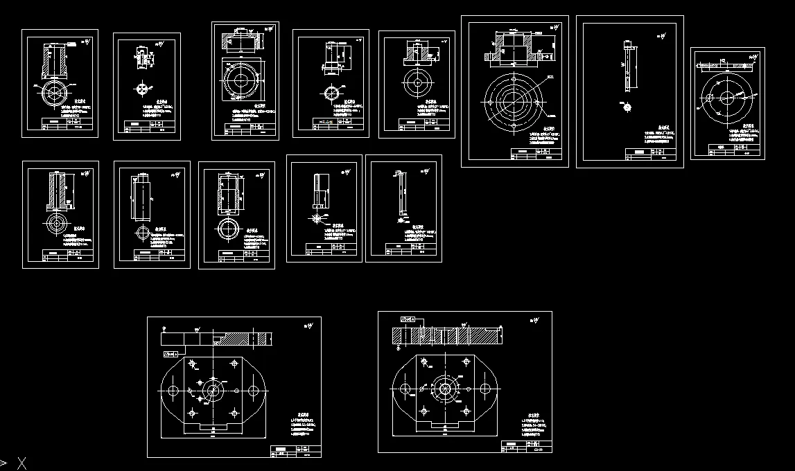 15张模具零件图