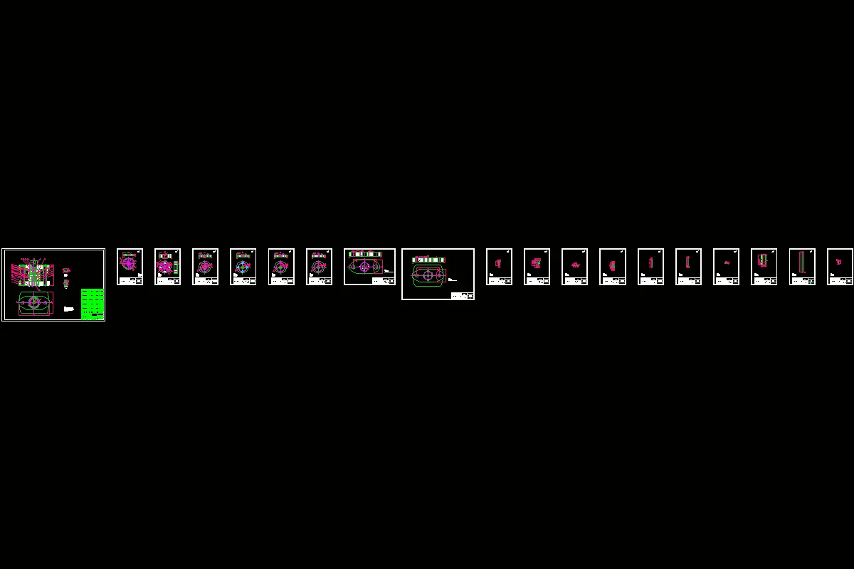 全部19张CAD图纸