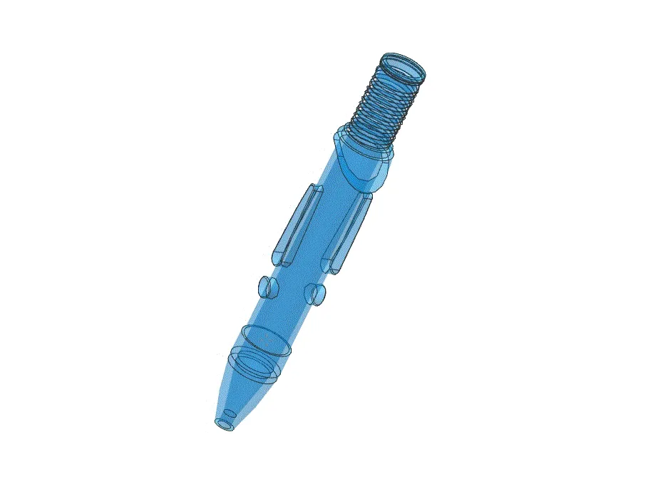 JJ3502-圆珠笔外壳、签字笔头的注塑模具设计【含UG三维图】