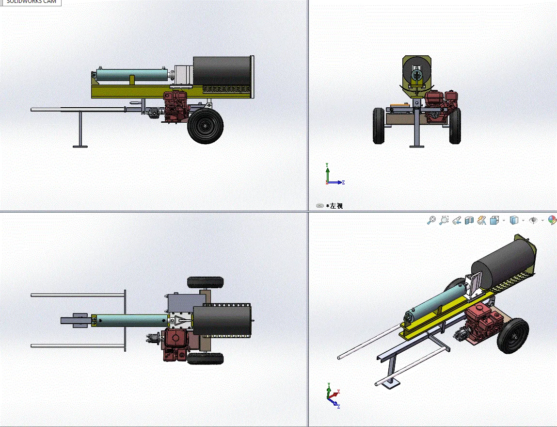 3D装配图四视图