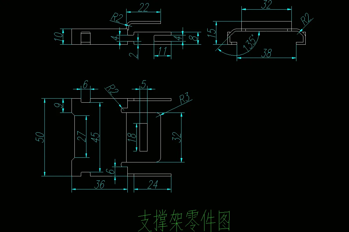 JJ4408-支撑架零件的冲压模具设计