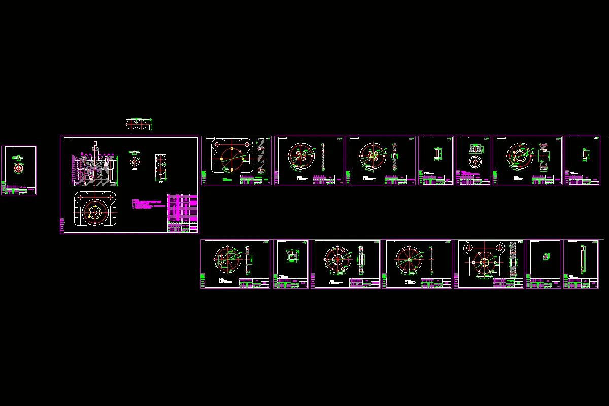 外壳落料拉深16张图