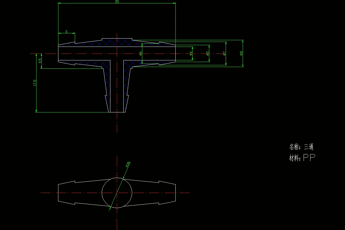 JJ4692-三通注塑模具设计