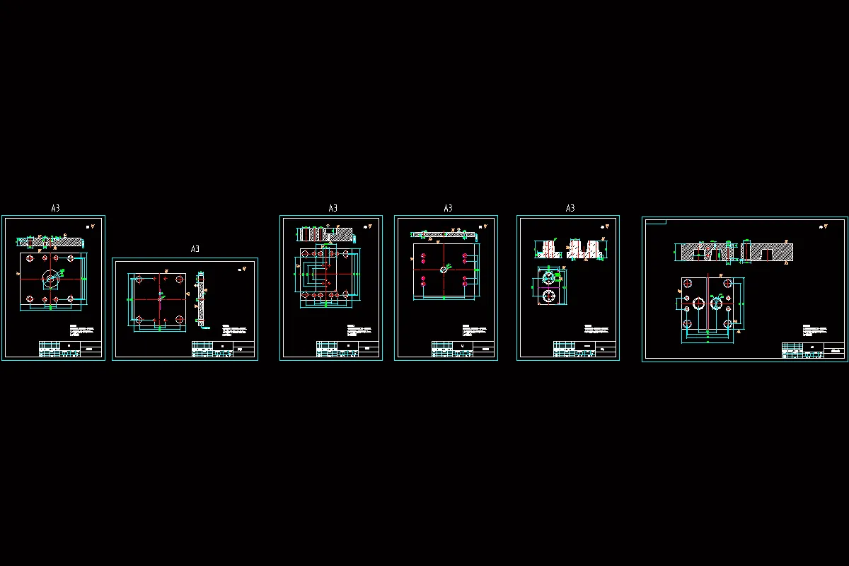 6张模具零件图